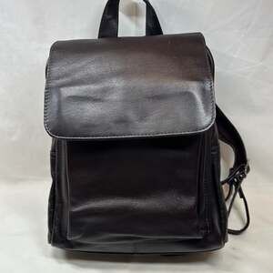 Vintage Colombian Brown Genuine Leather Convertible Sling Backpack 2003